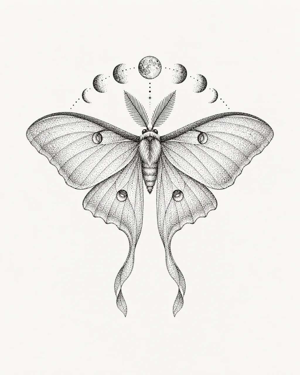 Dotwork tattoo design